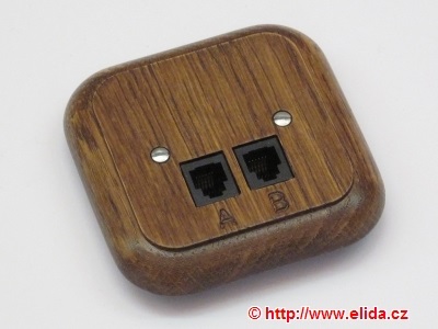 zásuvka telefonní DZ-TZU2 1 LXD